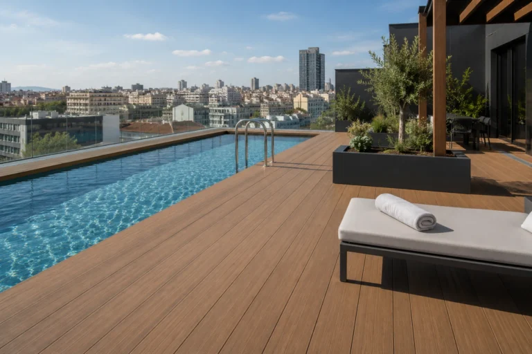 tarimas exteriores para piscinas en Madrid